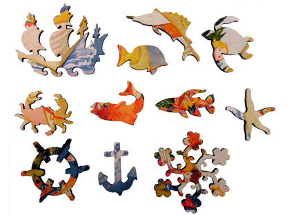 The whimsy pieces that can be found in the puzzle, Songbook.