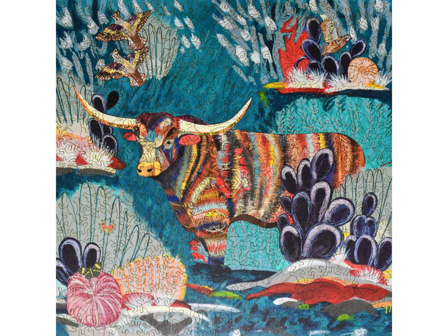 The front of the puzzle, Texas Flush.