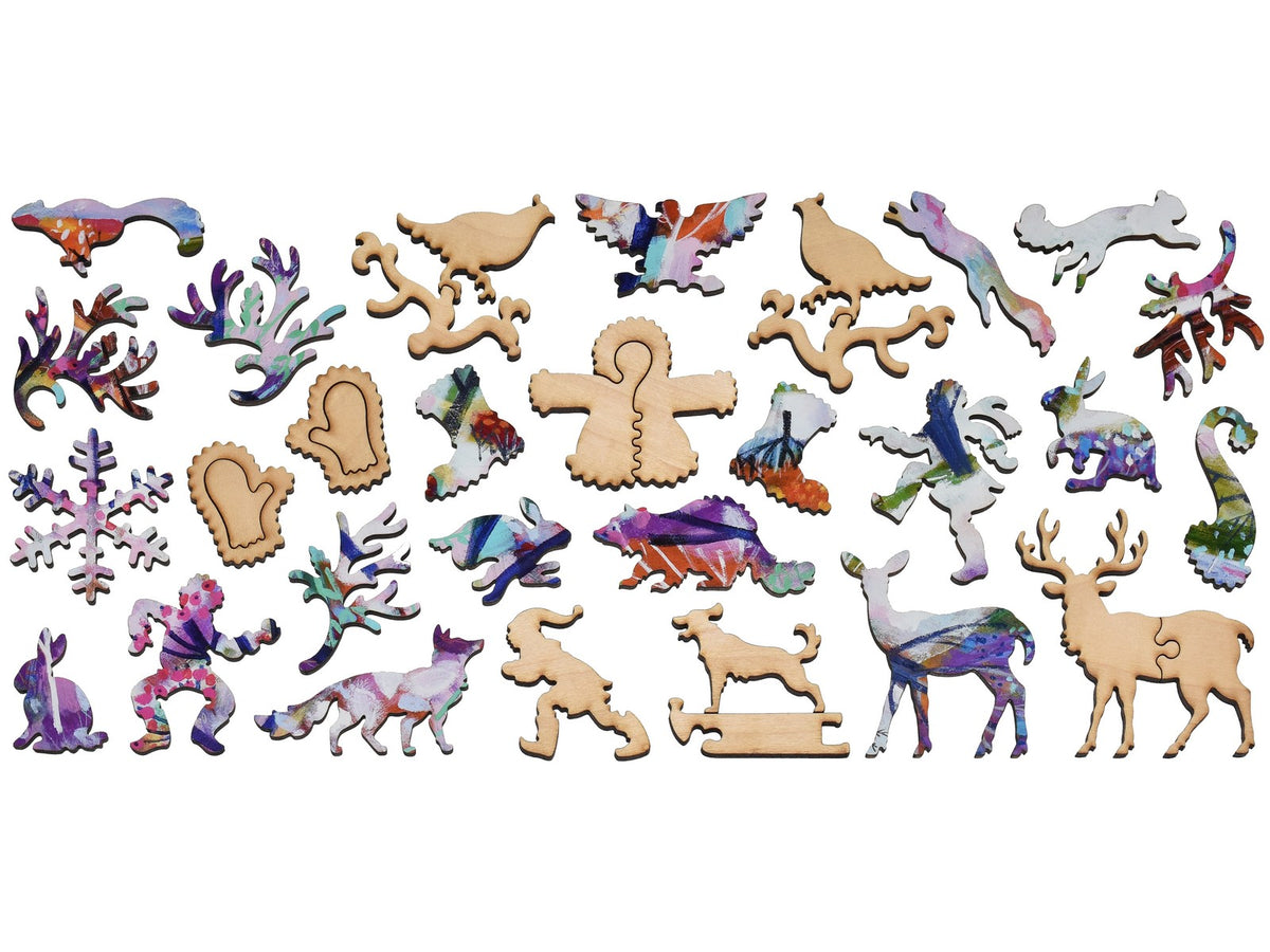 The whimsy pieces that can be found in the puzzle, The North Wind.