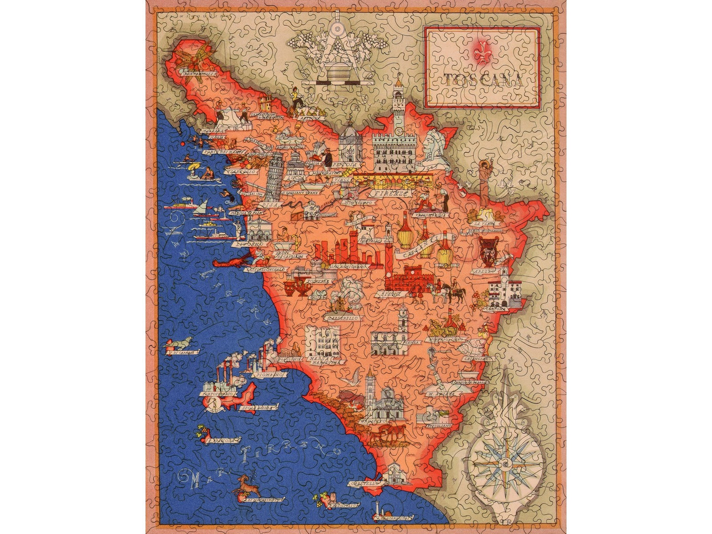 The front of the puzzle, Toscana.