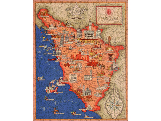 The front of the puzzle, Toscana.