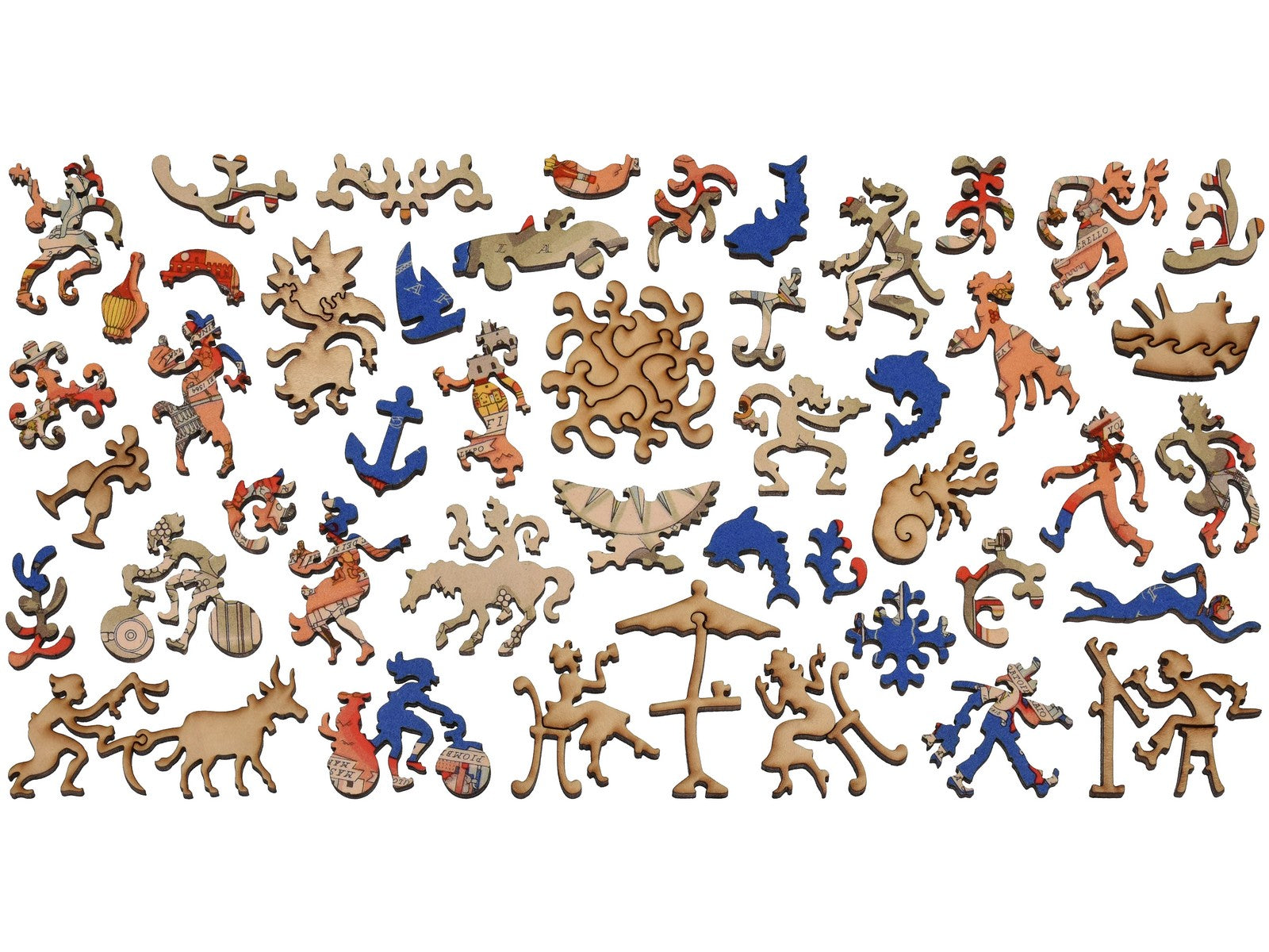 The whimsy pieces that can be found in the puzzle, Toscana.