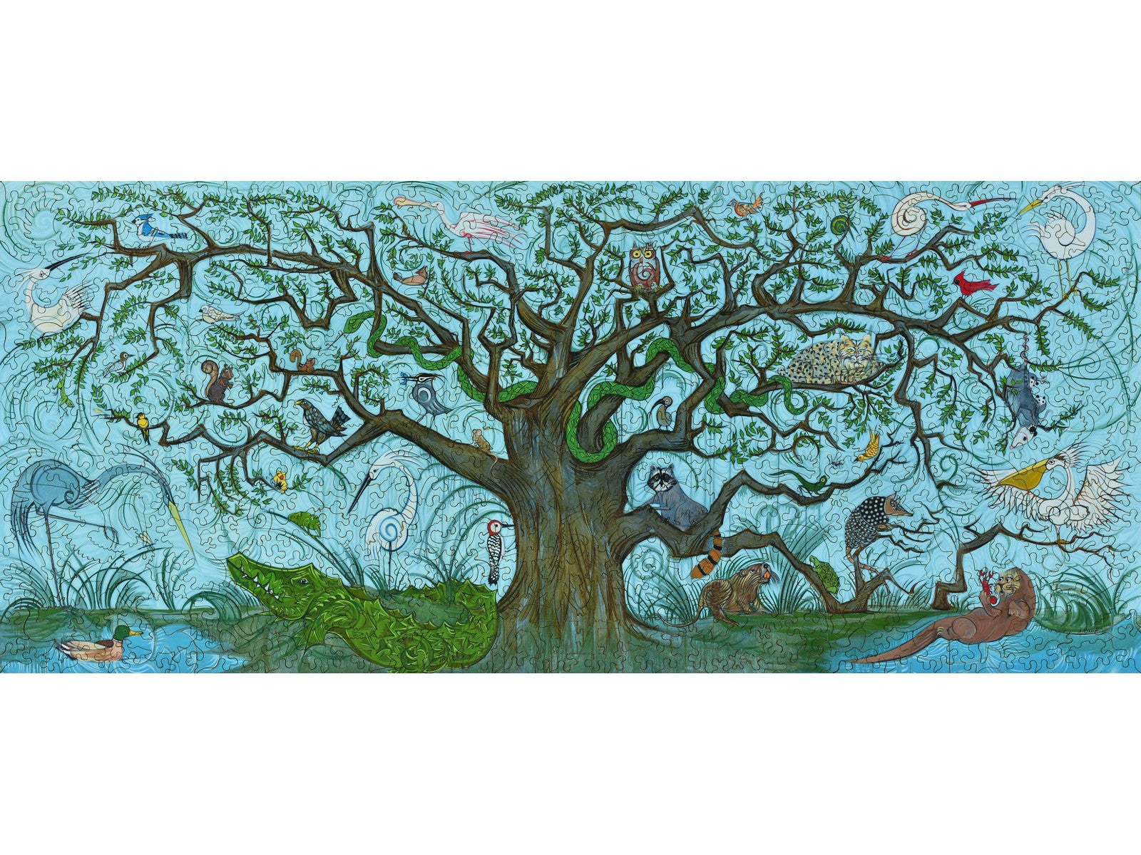The front of the puzzle, The Louisiana Tree of Life.