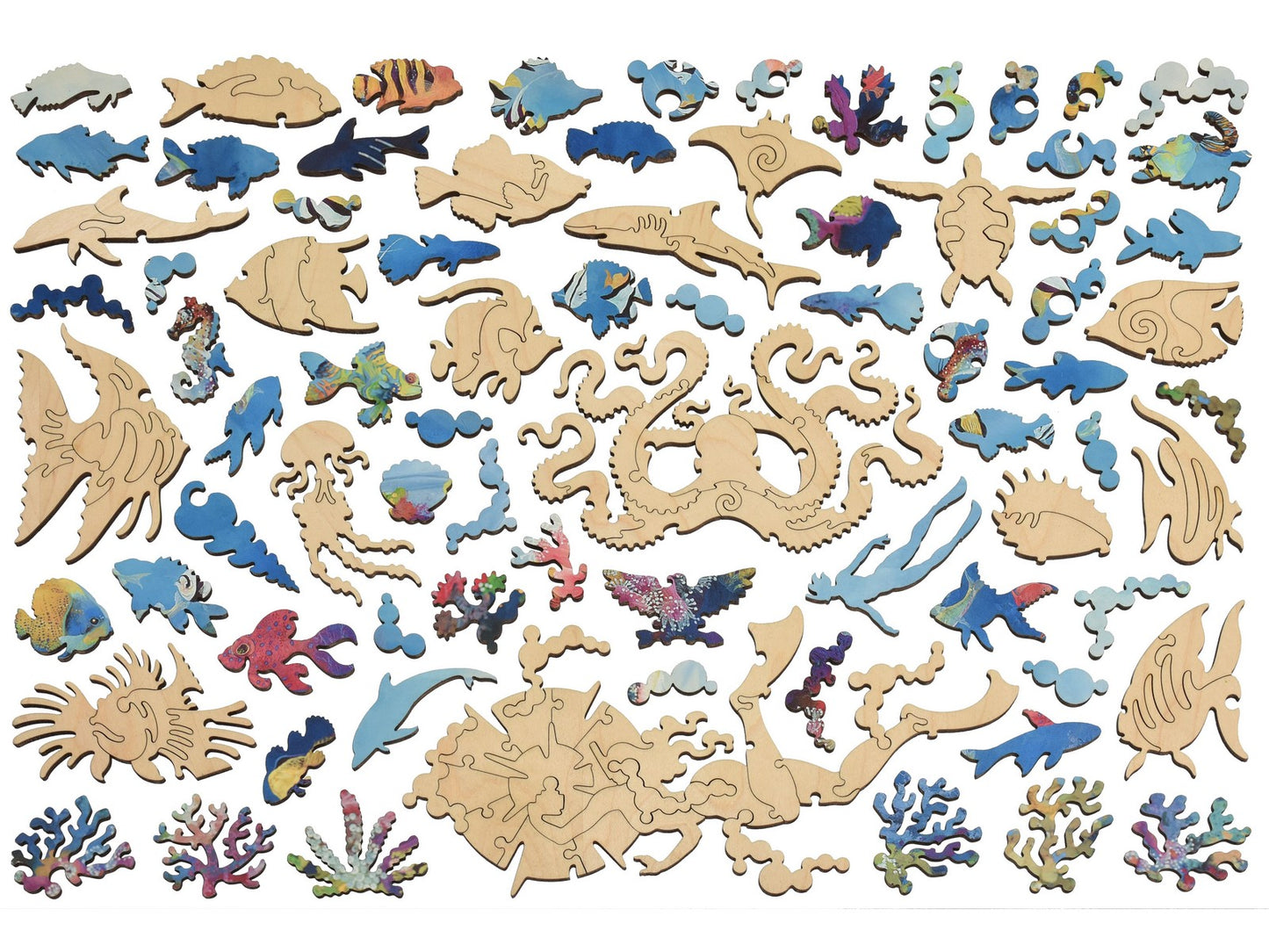 The whimsies that can be found in the puzzle, Underwater World II.