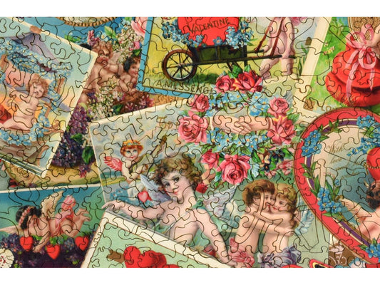 A closeup of the front of the puzzle, Valentine Collection Special Edition.