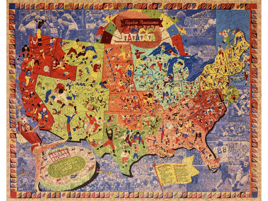 The front of the puzzle, Vintage College Football.