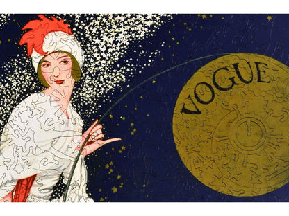 A closeup of the front of the puzzle, Vogue 1912.
