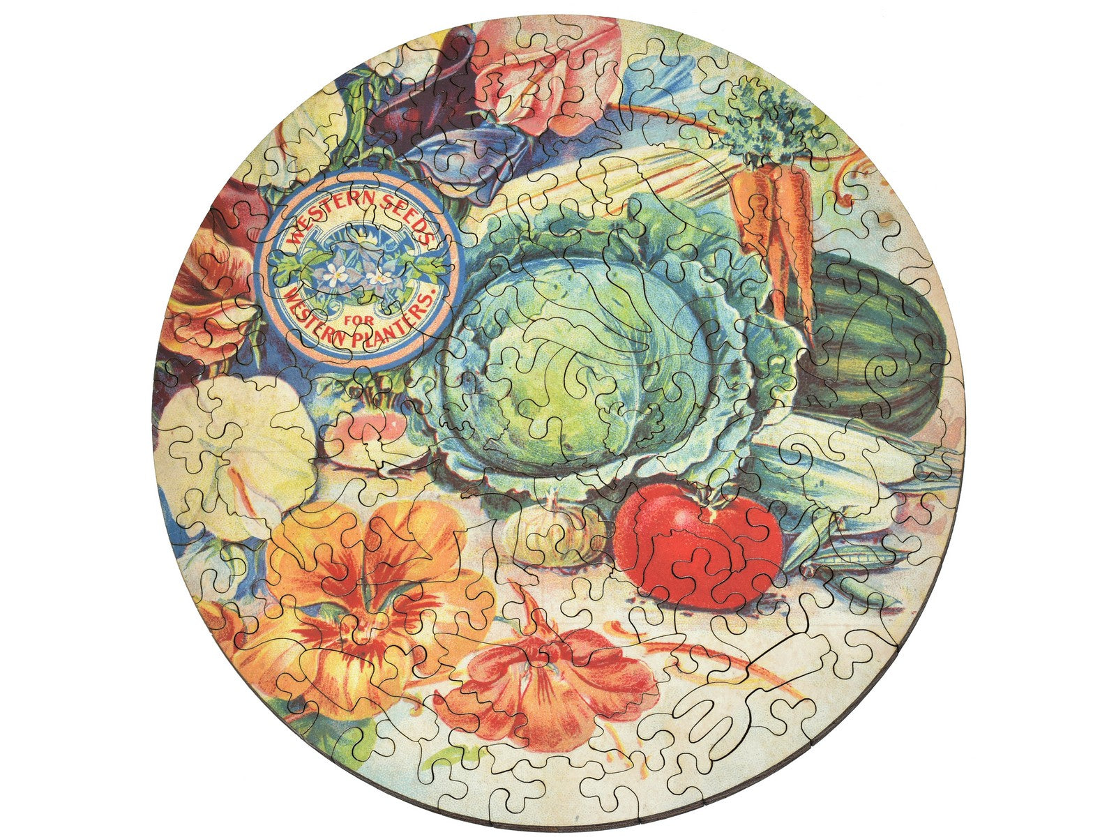Western Seeds Wooden Jigsaw Puzzle Liberty Puzzles Western seeds wooden jigsaw puzzle liberty puzzles