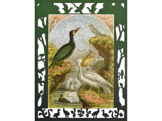 The front of the puzzle, Whimsical Birds.