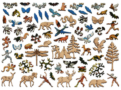 The whimsies that can be found in the puzzle, Yosemite United Airlines.