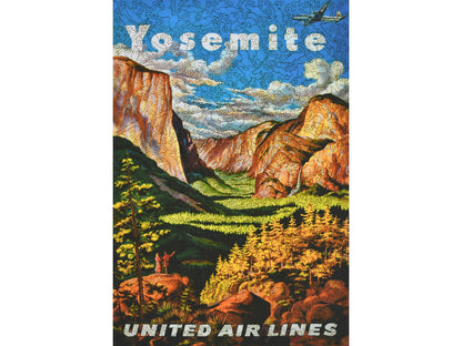 The front of the puzzle, Yosemite United Airlines.