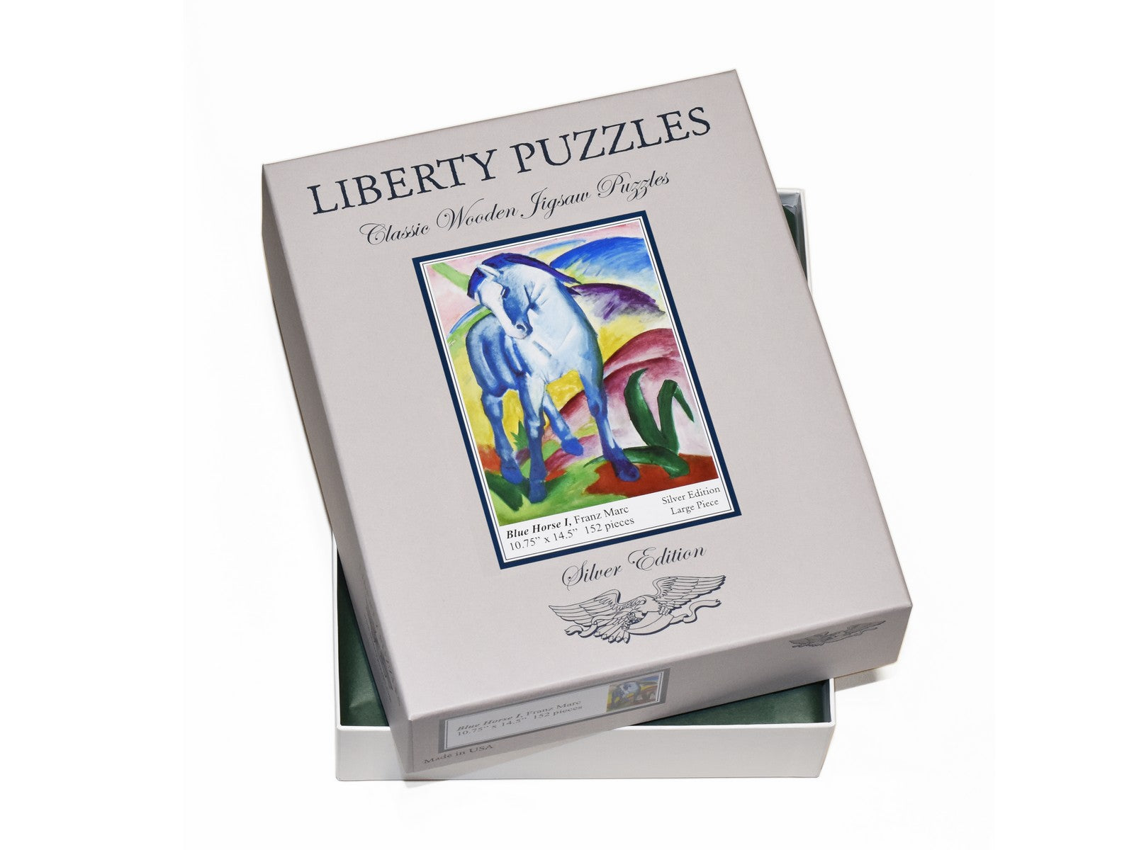 LIBERTY PUZZLES on sale - Wood Jigsaw Puzzle - Blue Whale - 211 Pieces - EUC