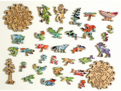 The whimsy pieces that can be found in the puzzle, Chinook Salmon.