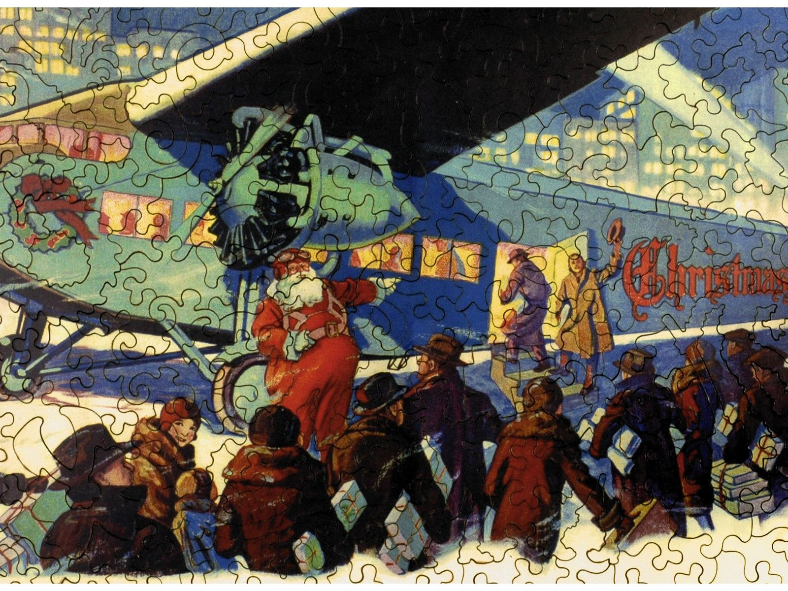 A closeup of the front of the puzzle, Christmas Special.