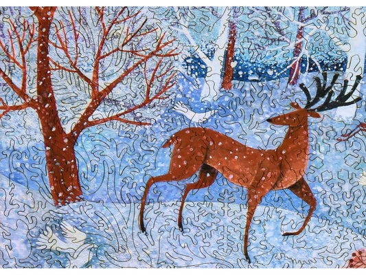 A closeup of the front of the puzzle, Cool Stag.