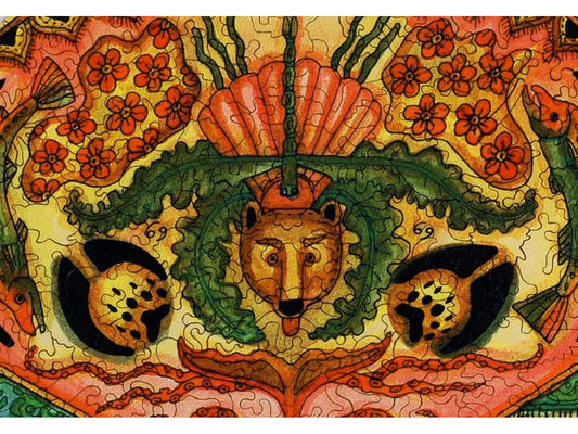 A closeup of the front of the puzzle, Crab.