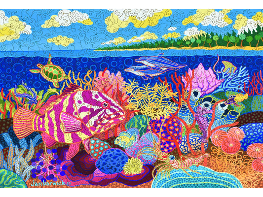 The front of the puzzle, Dolphin's Wake.