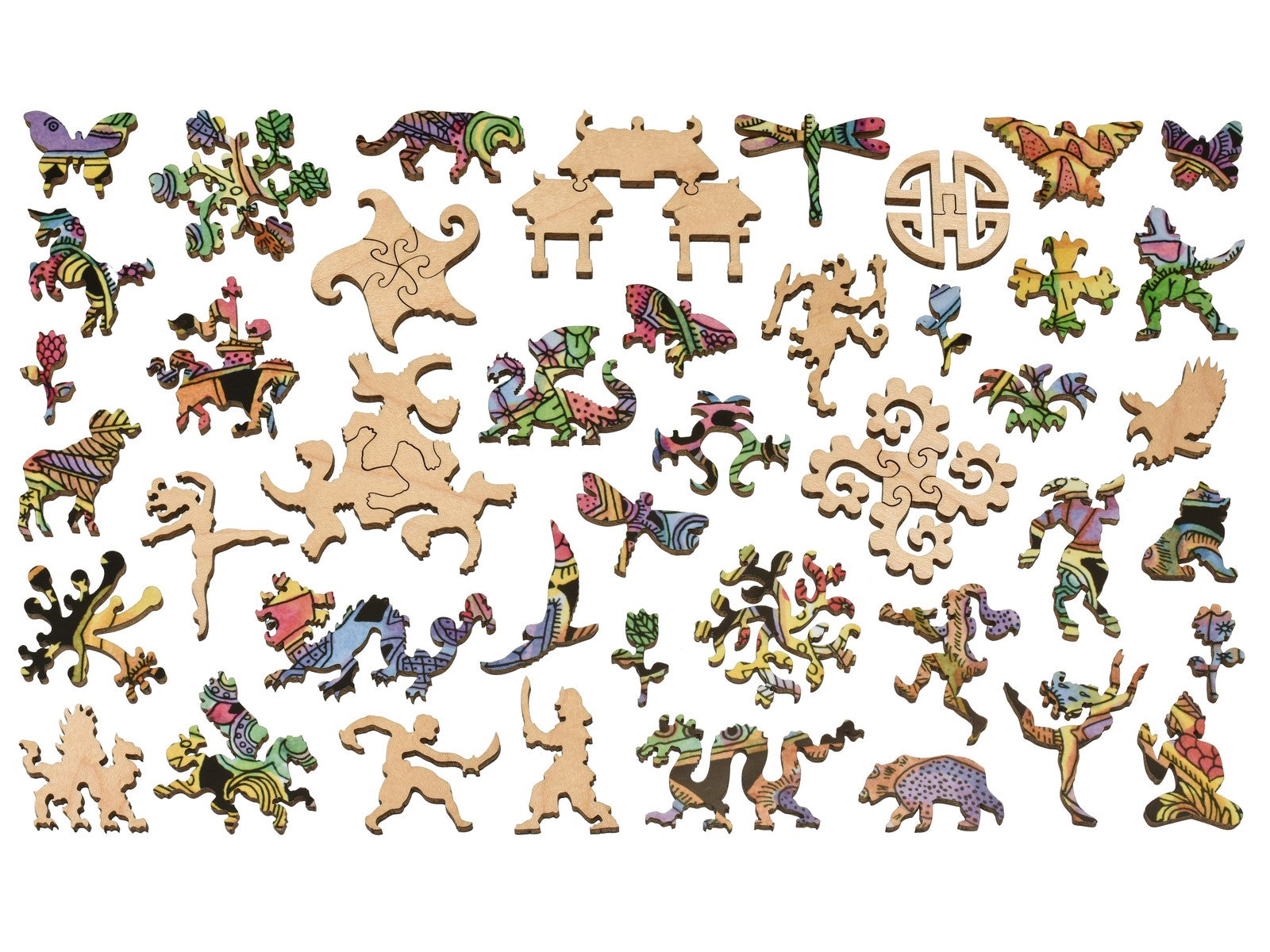 The whimsy pieces that can be found in the puzzle, Dragon.