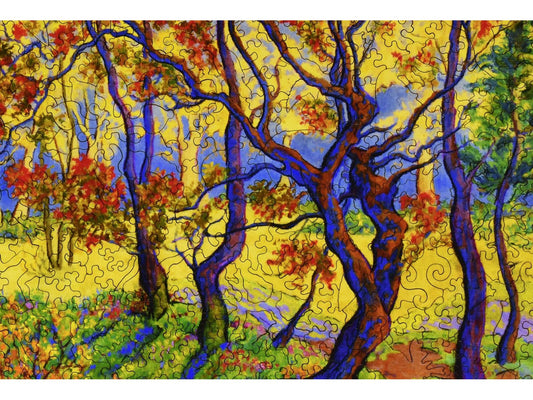 A closeup of the front of the puzzle, Edge of the Forest.