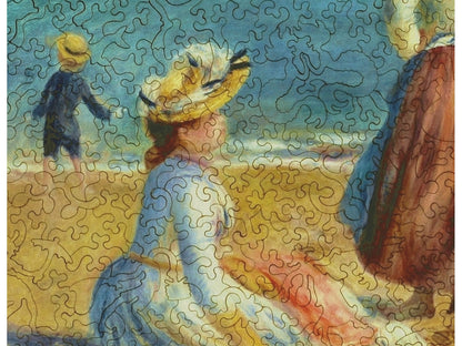 A closeup of the front of the puzzle, Figures on the Beach.