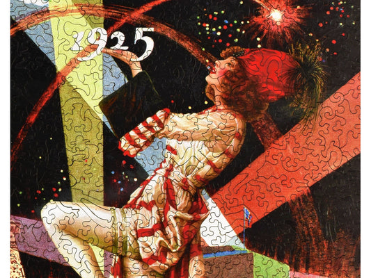 A closeup of the front of the puzzle, Foire de Paris.