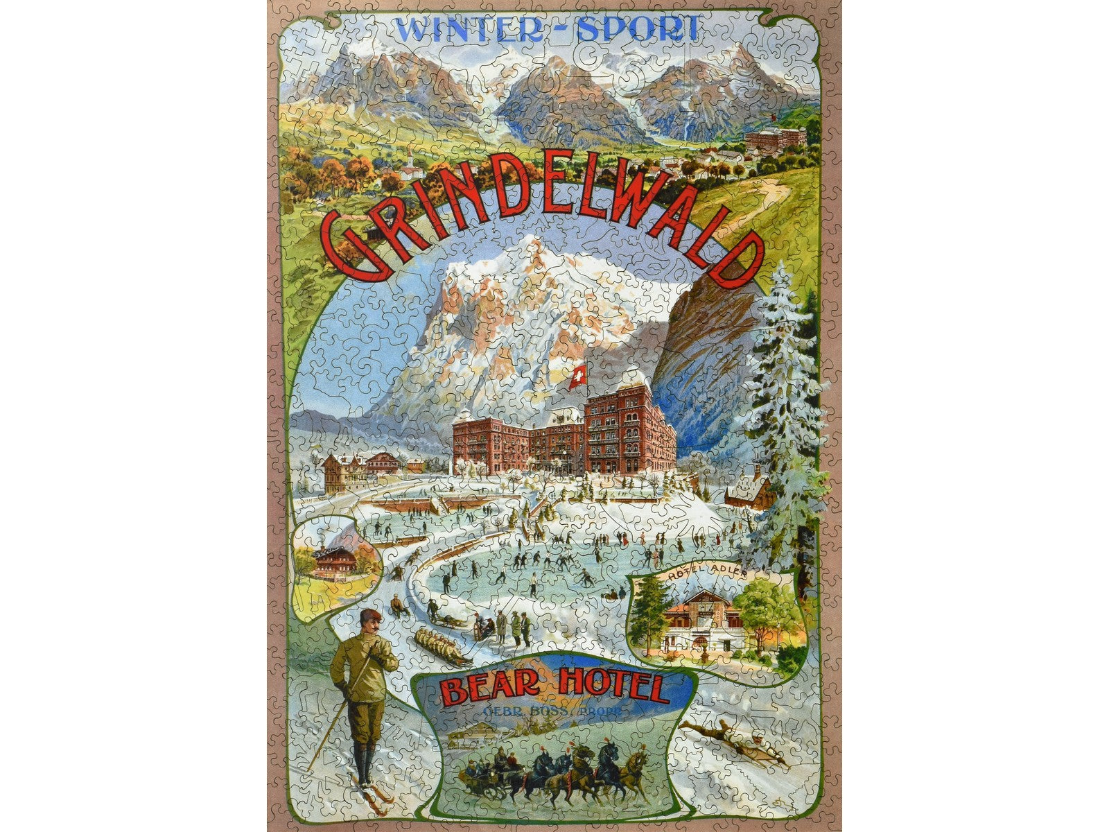 Liberty Puzzles Grindelwald Winter Sport