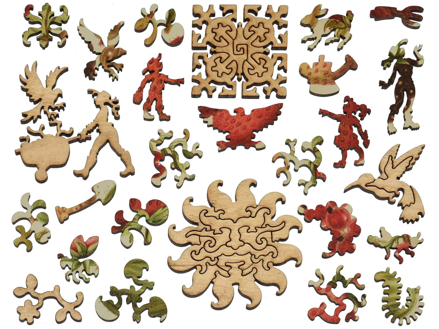 The whimsies that can be found in the puzzle, Heirloom Berry Assortment.