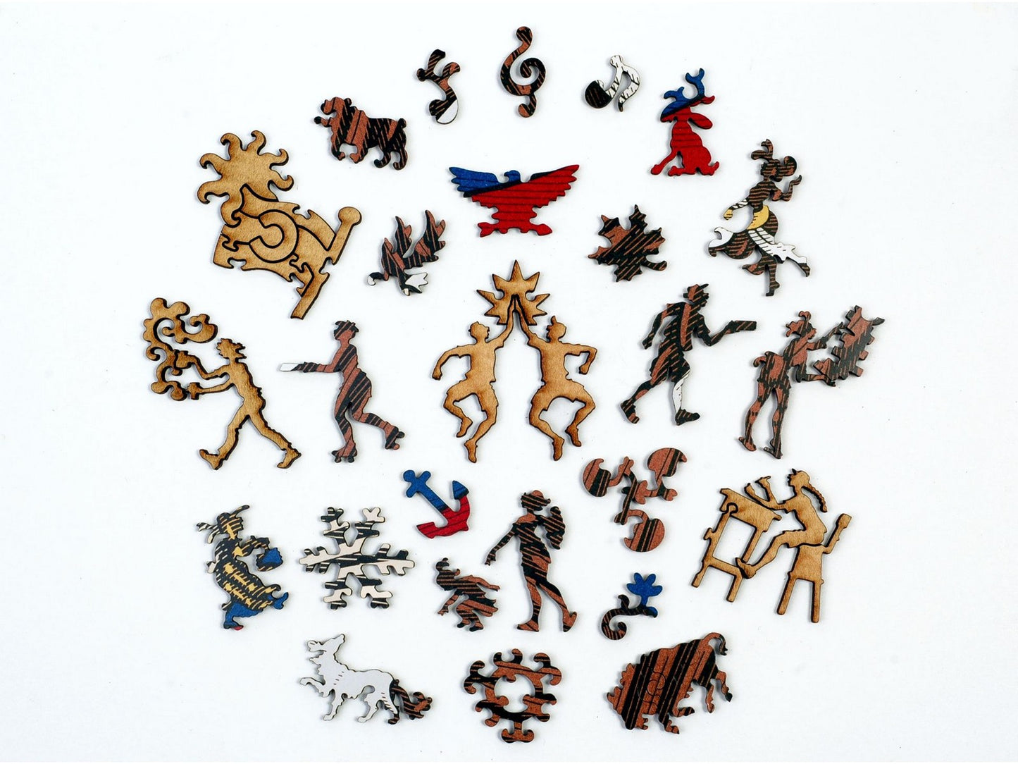 The whimsy pieces that can be found in the puzzle, Liberty Eagle.