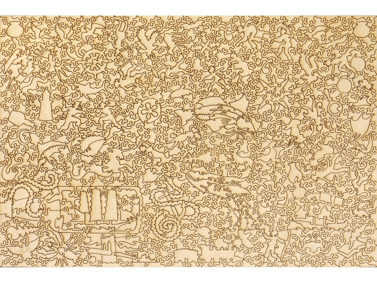 The back of the puzzle, Map of Long Island.