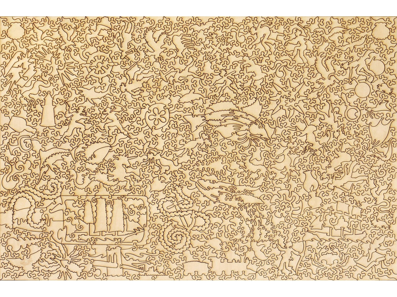 The back of the puzzle, Map of Long Island.