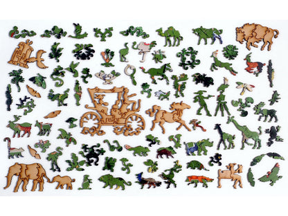 The whimsies that can be found in the puzzle, The Menagerie.