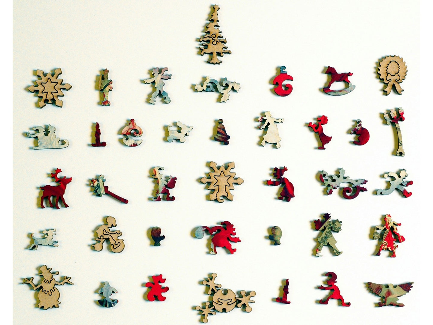 The whimsies that can be found in the puzzle, Morse's Santa.