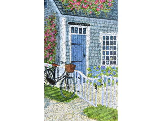 The front of the puzzle, Nantucket Postcard.