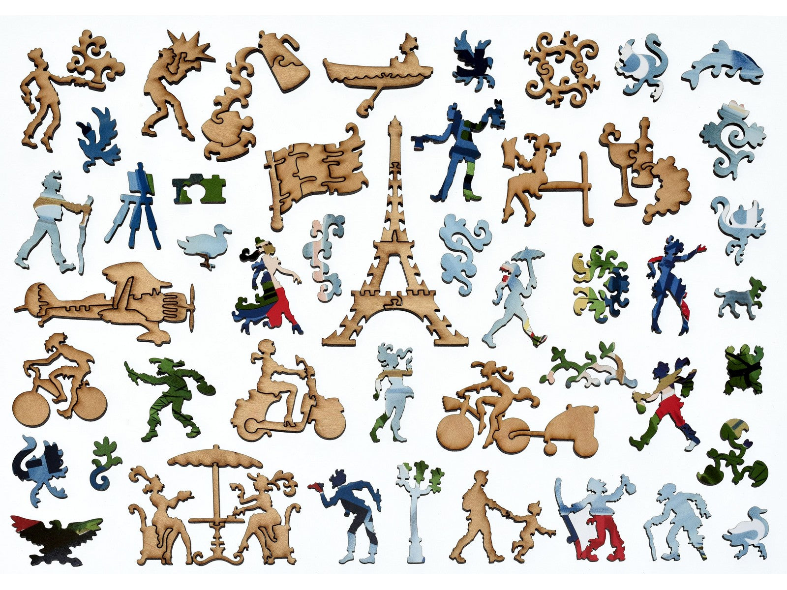 The whimsies that can be found in the puzzle, Paris Air France.