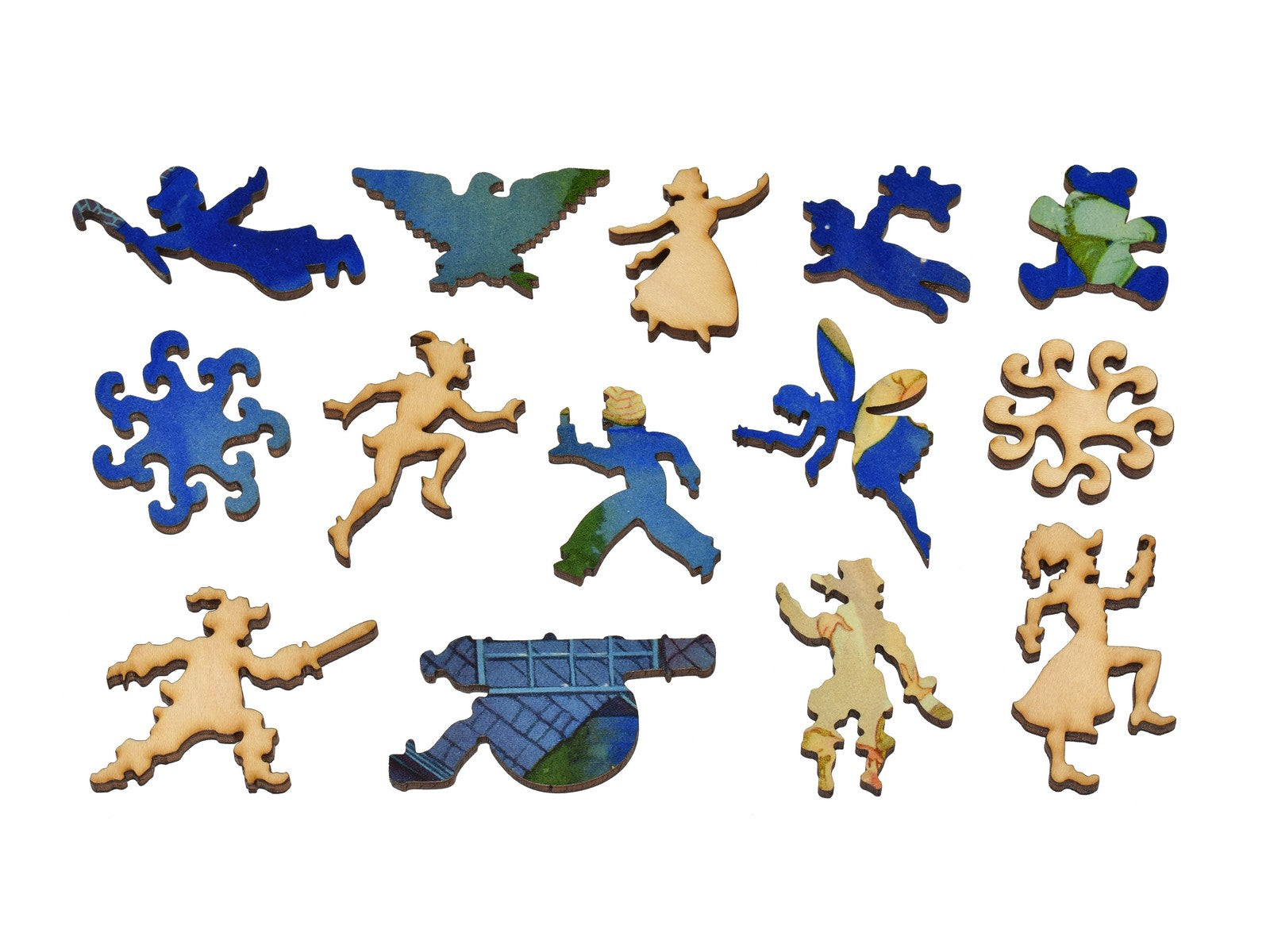 The whimsies that can be found in the puzzle, Peter Pan Flying.