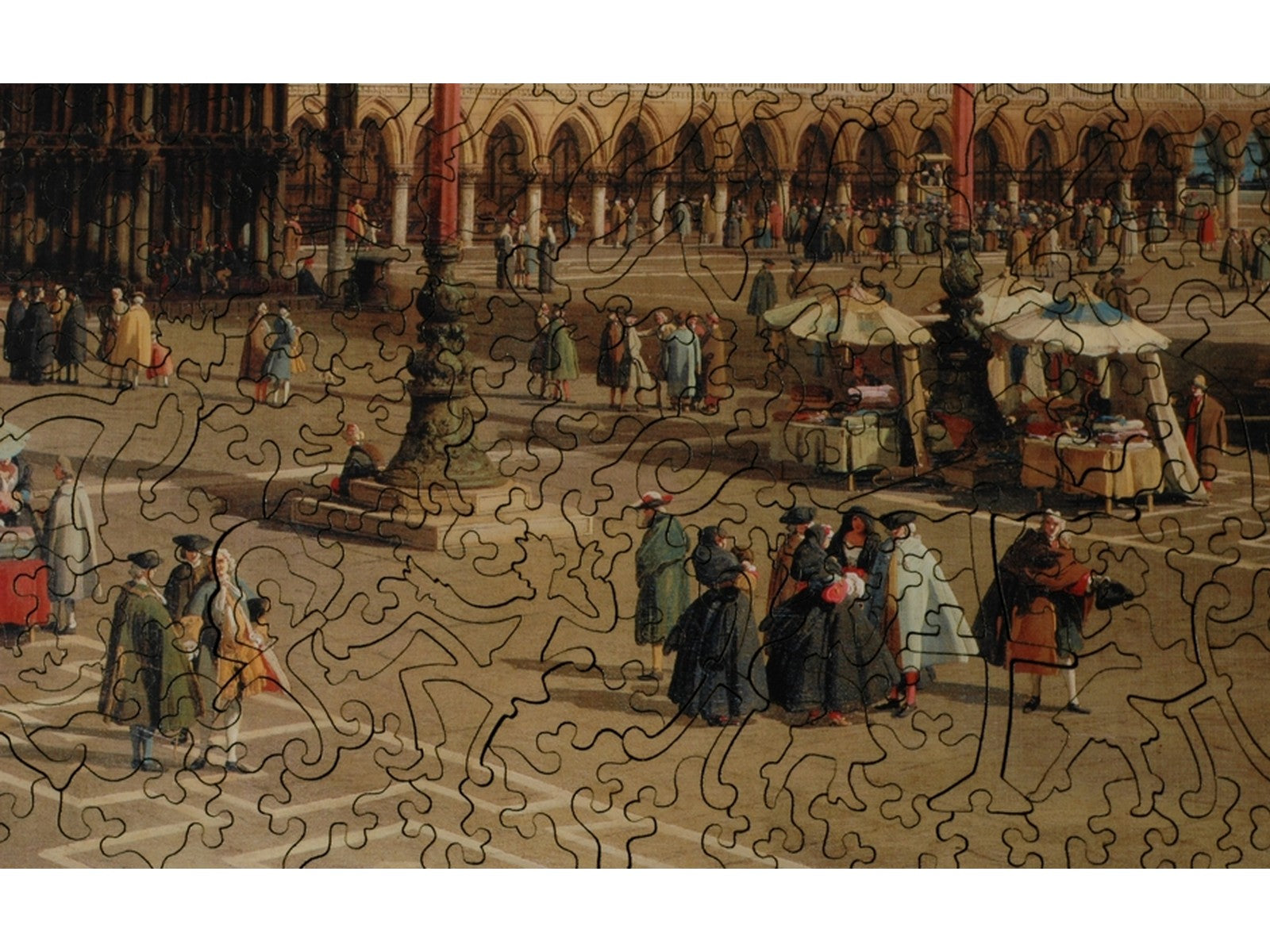 A closeup of the front of the puzzle, Piazza San Marco.