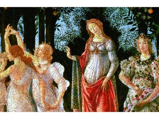 A closeup of the front of the puzzle, Primavera.