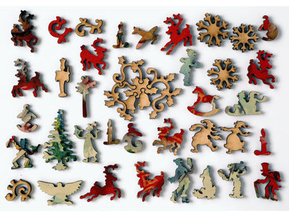 The whimsy pieces that can be found in the puzzle, Saint Nicholas.