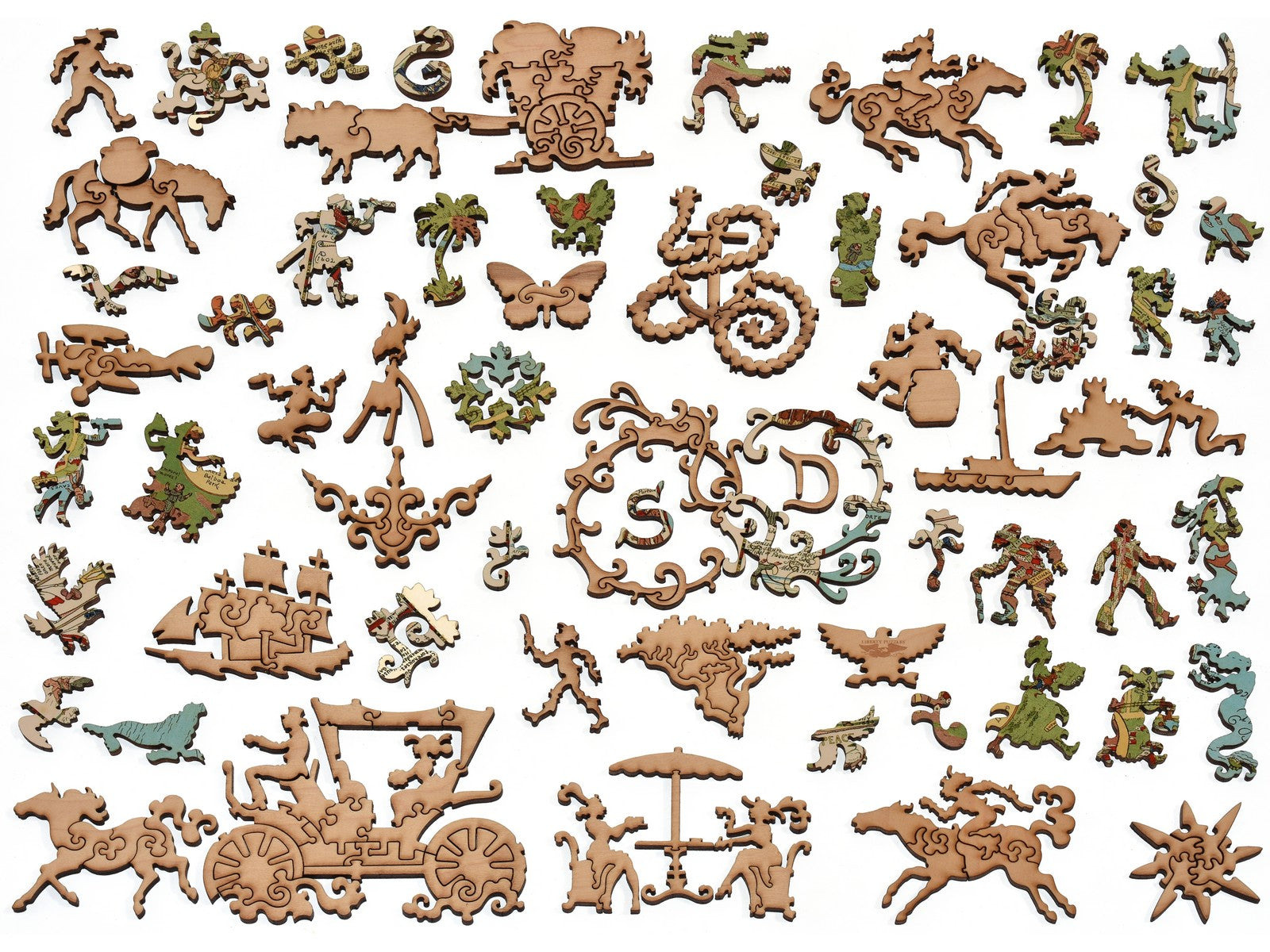 The whimsies that can be found in the puzzle, A Whimsical Map of San Diego.