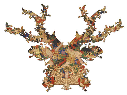 The Alternative Solution to the puzzle, The Hunt (Diana and Her Nymphs), in the shape of a deer.
