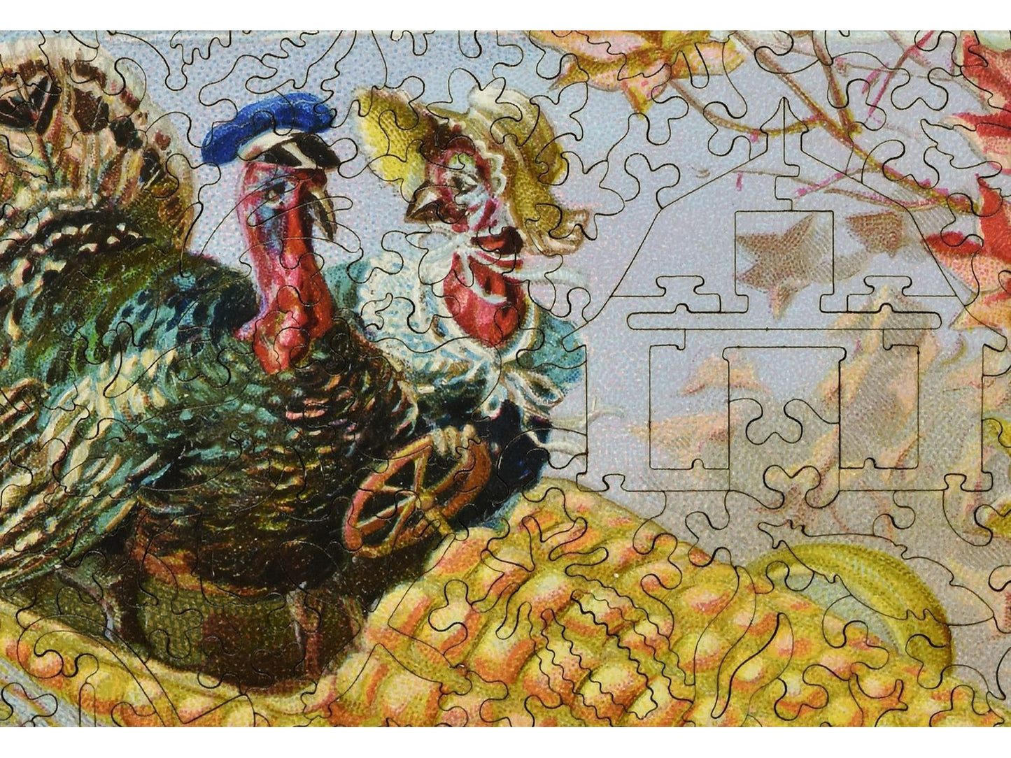 A closeup of the front of the puzzle, Turkey Derby.