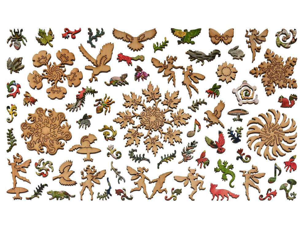 Owl - Woodland Flower Wooden Jigsaw Puzzle | Liberty Puzzles