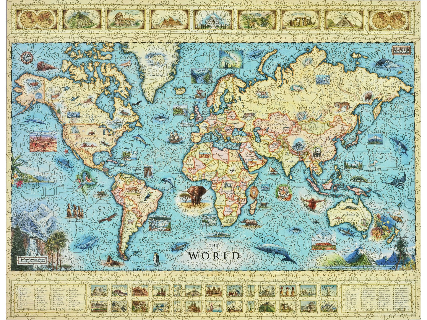 Giant World Map Puzzle - Sugarcup Trading